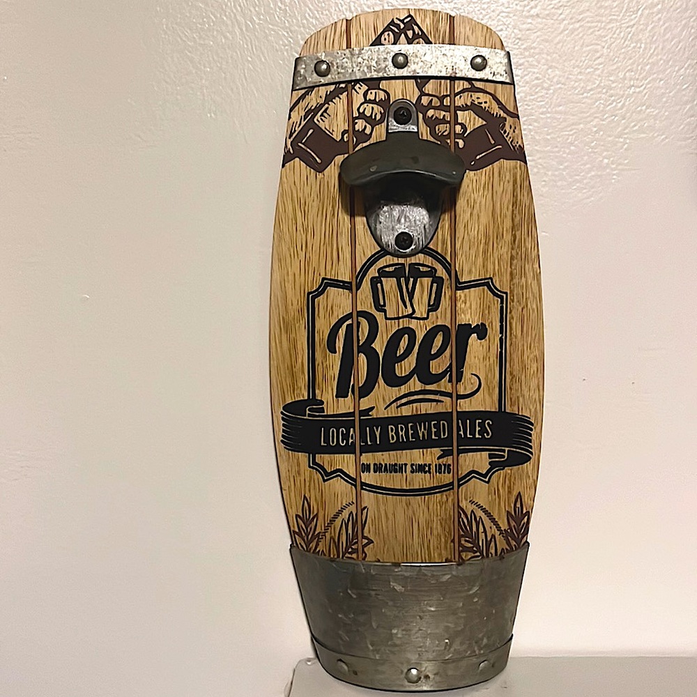 Wall decor bottle opener